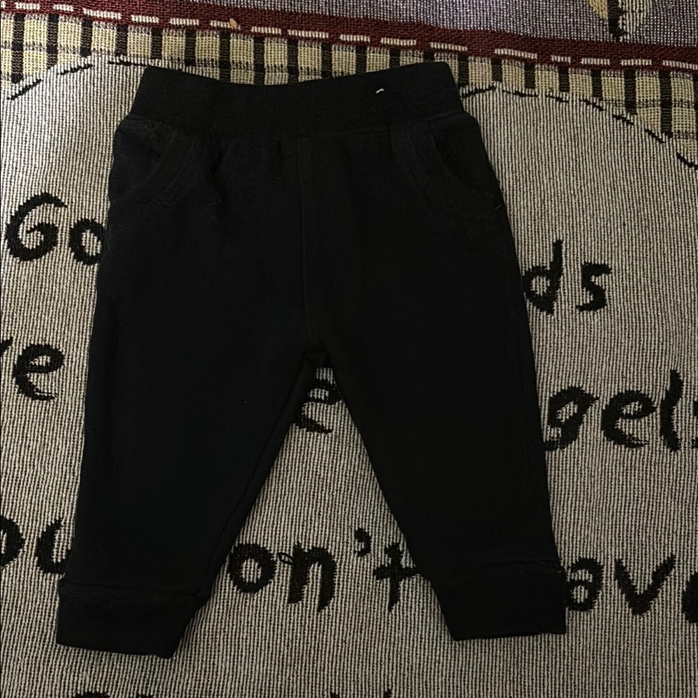 Black Casual Tapered Bottoms